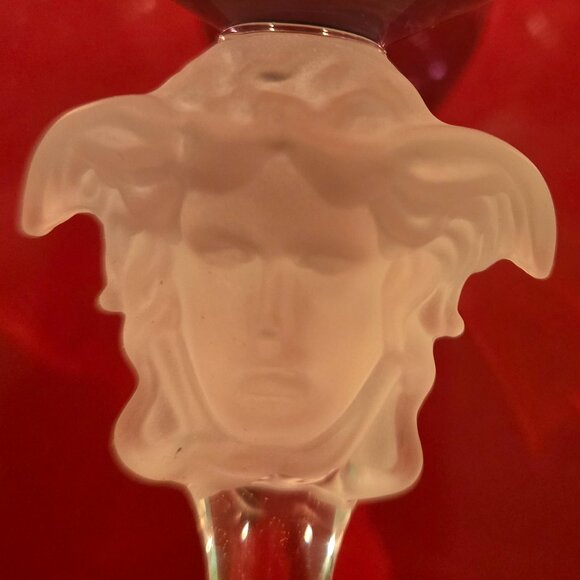 VERSACE Rosenthal Versace Medusa Lumière Grappa Glass - 4 Frosted Medusa /Purple - Picture 7 of 12